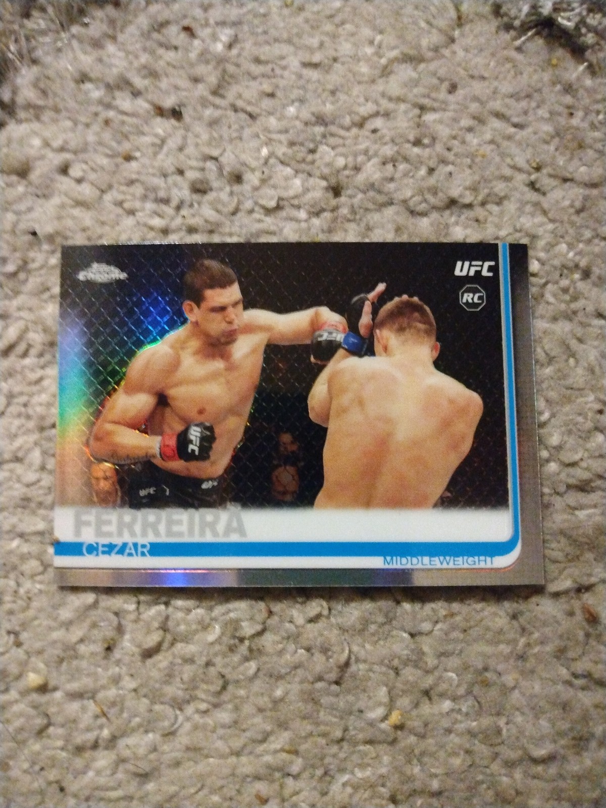 UFC Topps Chrome Cezar Ferreira ROOKIE CHROME REFRACTOR OUT OF PRINT