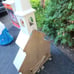 Christmas church blow mold