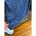 Lilly Pulitzer Blue linen tunic, gold embroidered blouse small