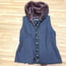 Excellent Condition ✨ Blanc Vert Fur Vest Size 40