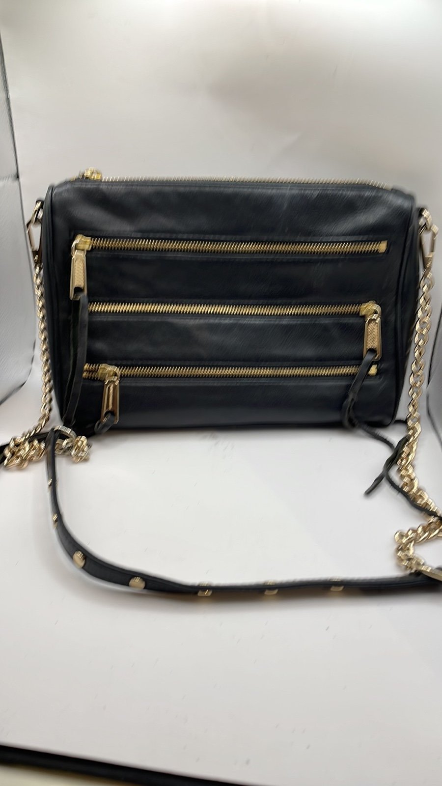 Black rebecca Minkoff crossbody leather bag