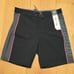 NWT Hurley Phantom Solid Black Stripe Classic Boardshort 18 Men's Swimwear 30