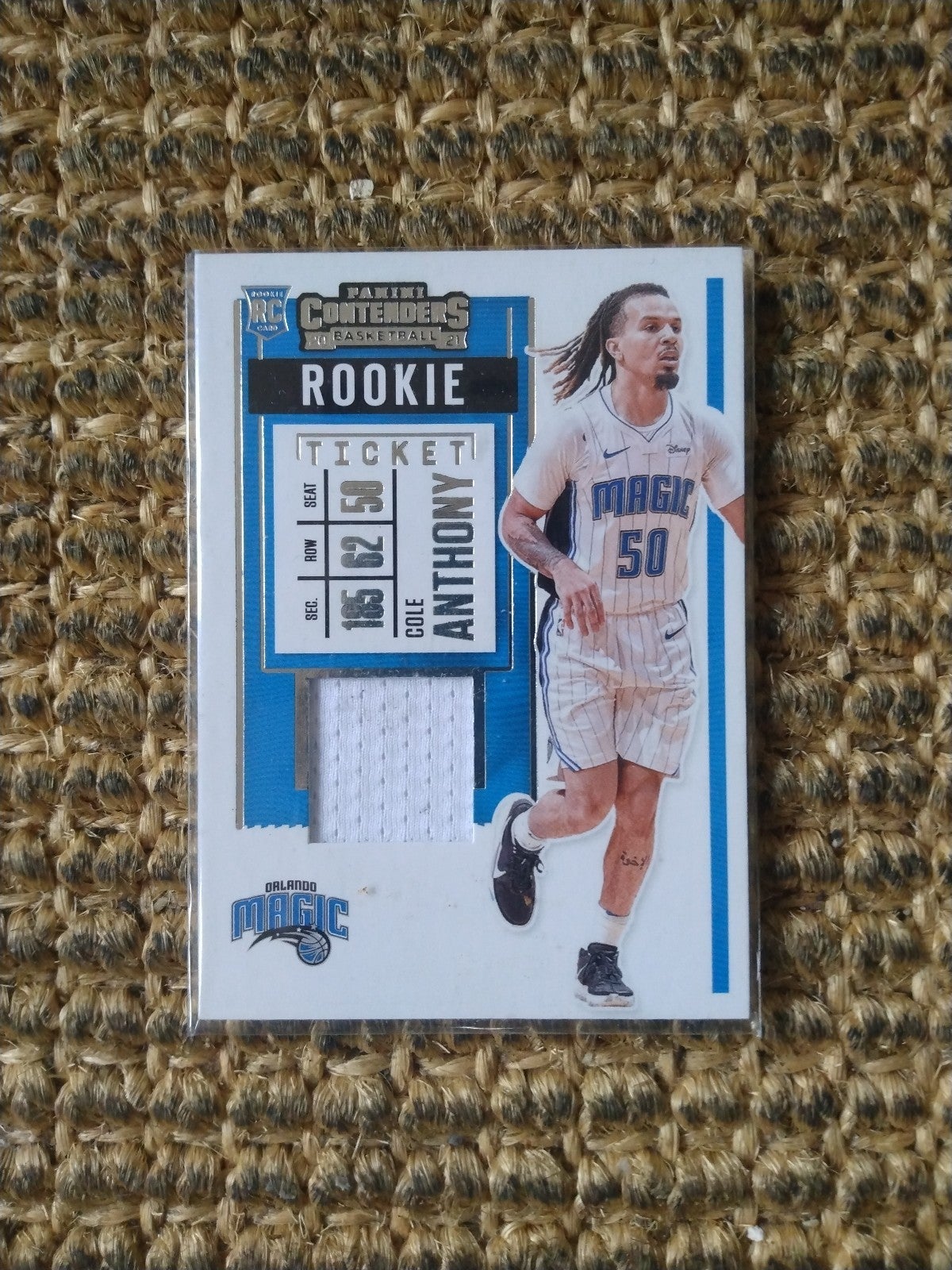 2020-21 Panini NBA Contenders Cole Anthony ROOKIE RELIC