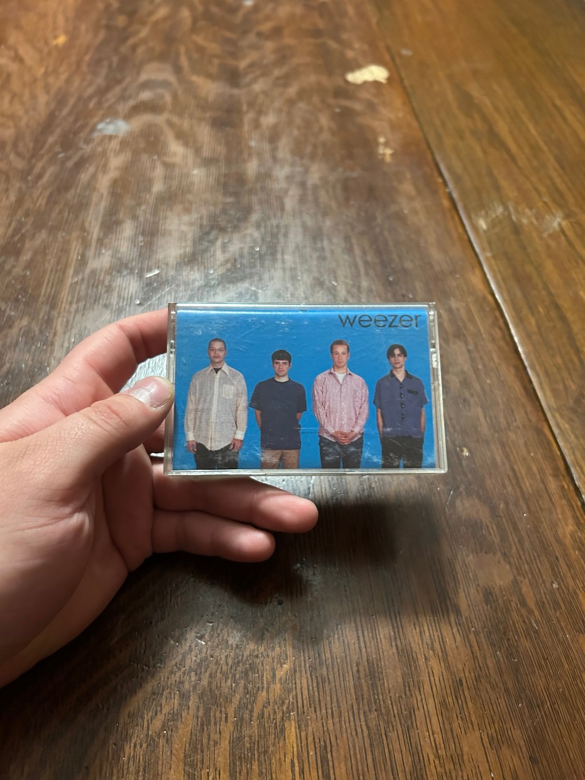 Weezer Blue Album cassette tape