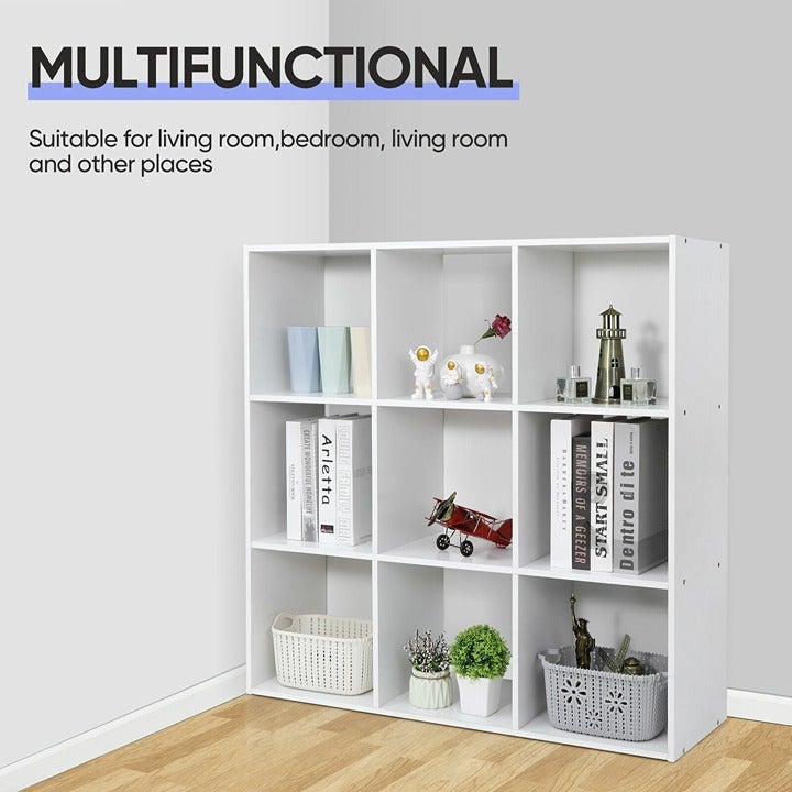 9-Cube White Closet Organizer Storage sales Shelves Save Space Study