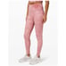LULULEMON Crushed Velvet Wunder Under Tight Leggings in Pink // 4