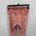 LULULEMON Crushed Velvet Wunder Under Tight Leggings in Pink // 4