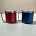 DUTCH BROS COFFEE Thermal Insulated Camping Mugs 2 Red Blue Smoking Guy Tulip DB