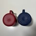 DUTCH BROS COFFEE Thermal Insulated Camping Mugs 2 Red Blue Smoking Guy Tulip DB
