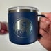 DUTCH BROS COFFEE Thermal Insulated Camping Mugs 2 Red Blue Smoking Guy Tulip DB