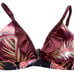 Maaji Bikini Set Reversible Avocado Fern Ruffled Top Swimsuit Bikini Large NEW
