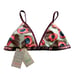 Maaji Bikini Set Reversible Avocado Fern Ruffled Top Swimsuit Bikini Large NEW