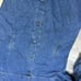 Vtg 80s Levi's Denim Duster Jacket Trench Long Barn Coat Corduroy Collar L/XL