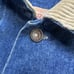 Vtg 80s Levi's Denim Duster Jacket Trench Long Barn Coat Corduroy Collar L/XL