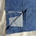Vtg 80s Levi's Denim Duster Jacket Trench Long Barn Coat Corduroy Collar L/XL