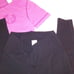 Victoria Secret PINK Set T Shirt & Leggings Small Black Pink Short Sleeve Solid