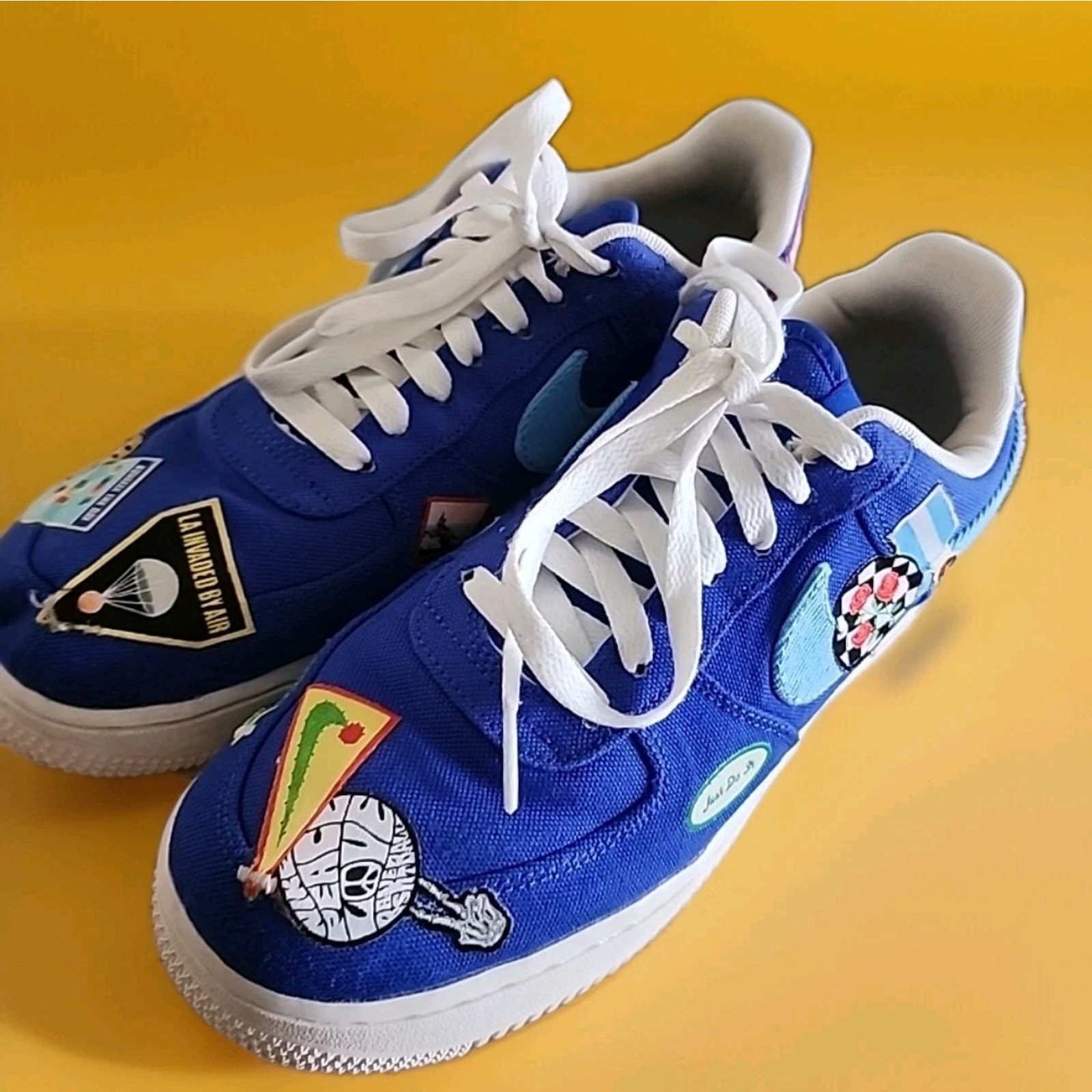 Nike Air Force 1 07 Patched Up LA Anniversary Edition DX2306 400 Size 8.5 Nice