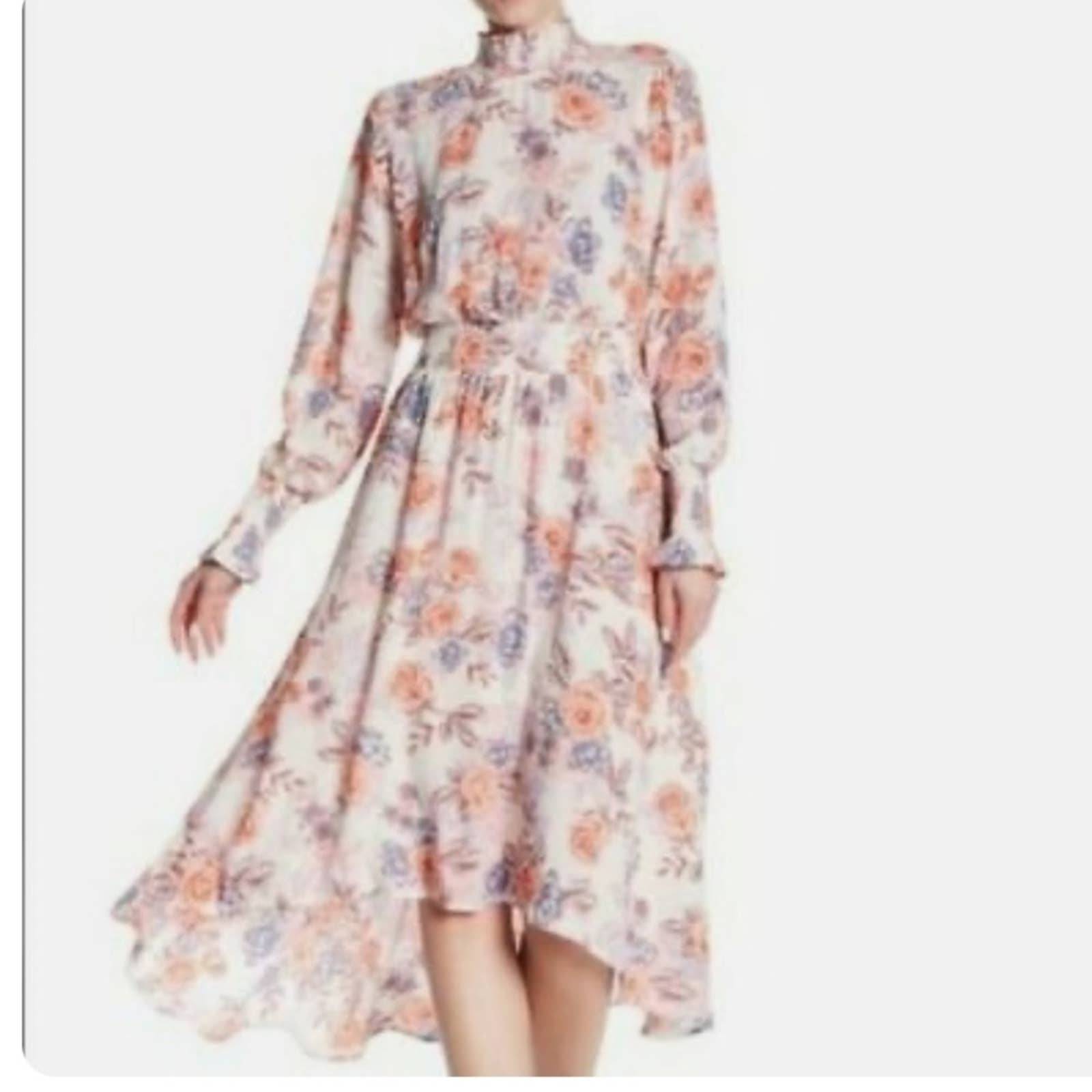 Nanette Lepore Floral Floral Bloom Hi Low Dress Size 4