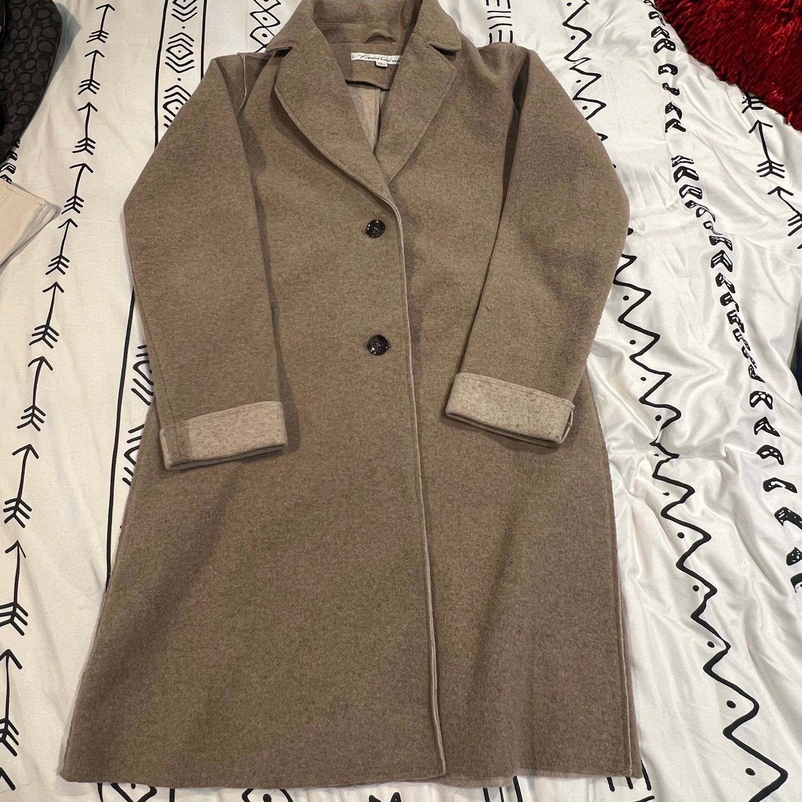 Kenneth Cole NY long coat size M