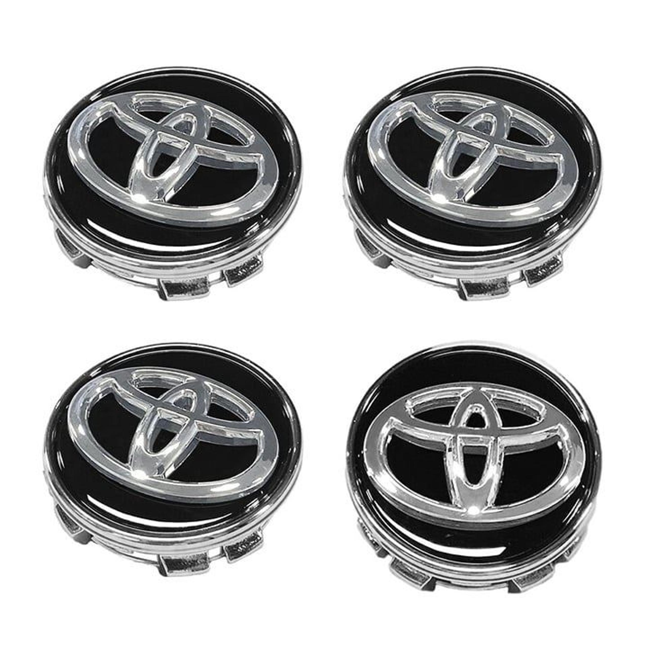 42603-AC040 WHEEL RIMS CENTER HUB CAPS SILVER BLACK 62MM FOR CAMRY AVALON SIENNA