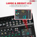 Audio Mixer DJ Equipment Professional 16 Channel 6-Bus USB Interface MX 16CH XU