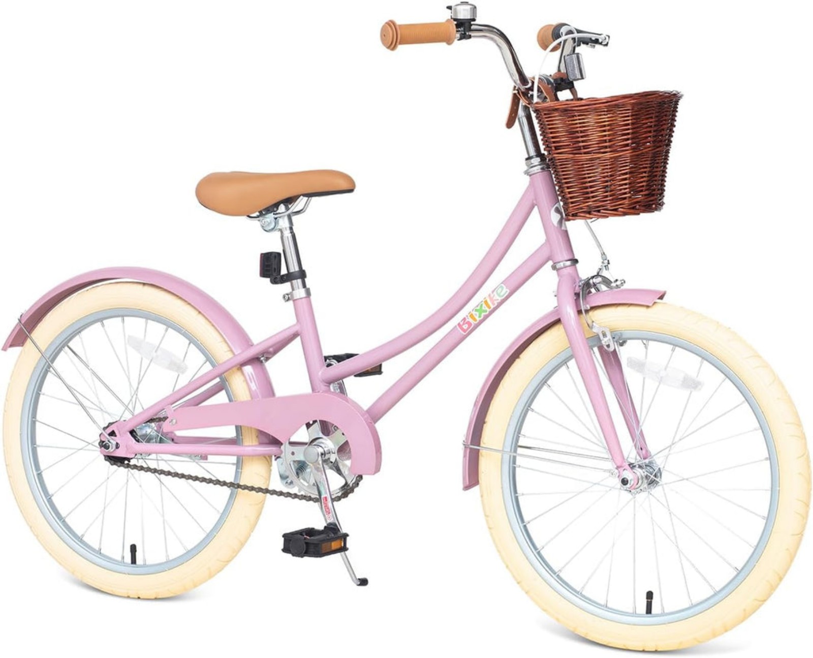 Retro Design Girls Bike with Basket for 5-13 Years Old Kids, 16 Inch Kid Bicycle