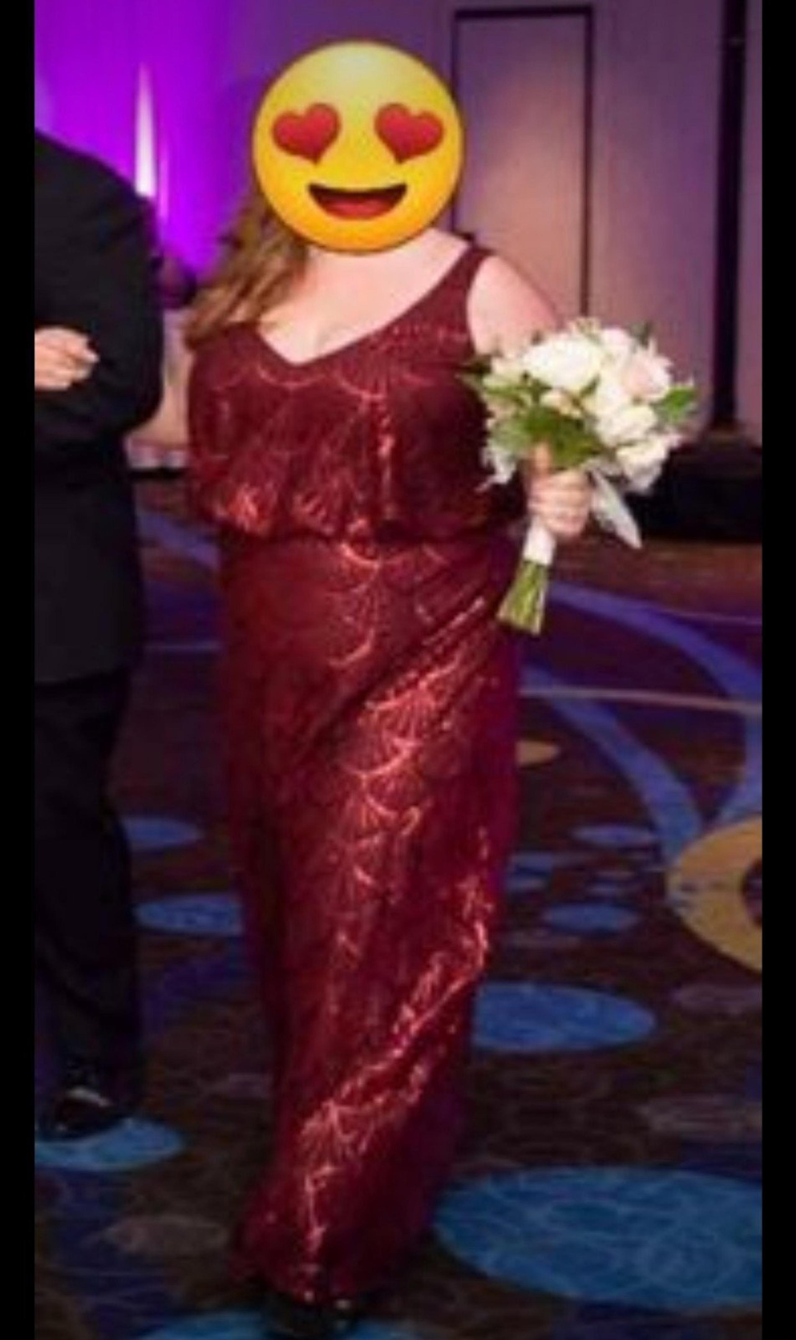 Red /ruby bridesmaid dress