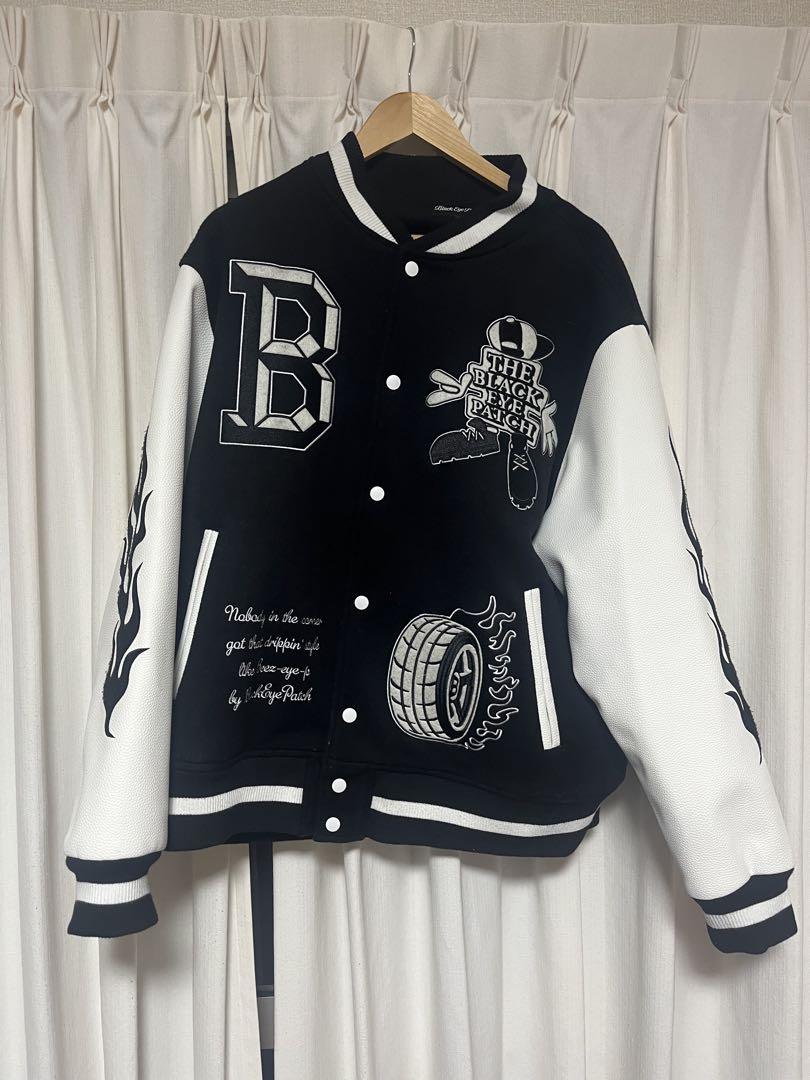BlackEyePatch Varsity Jacket Black & White