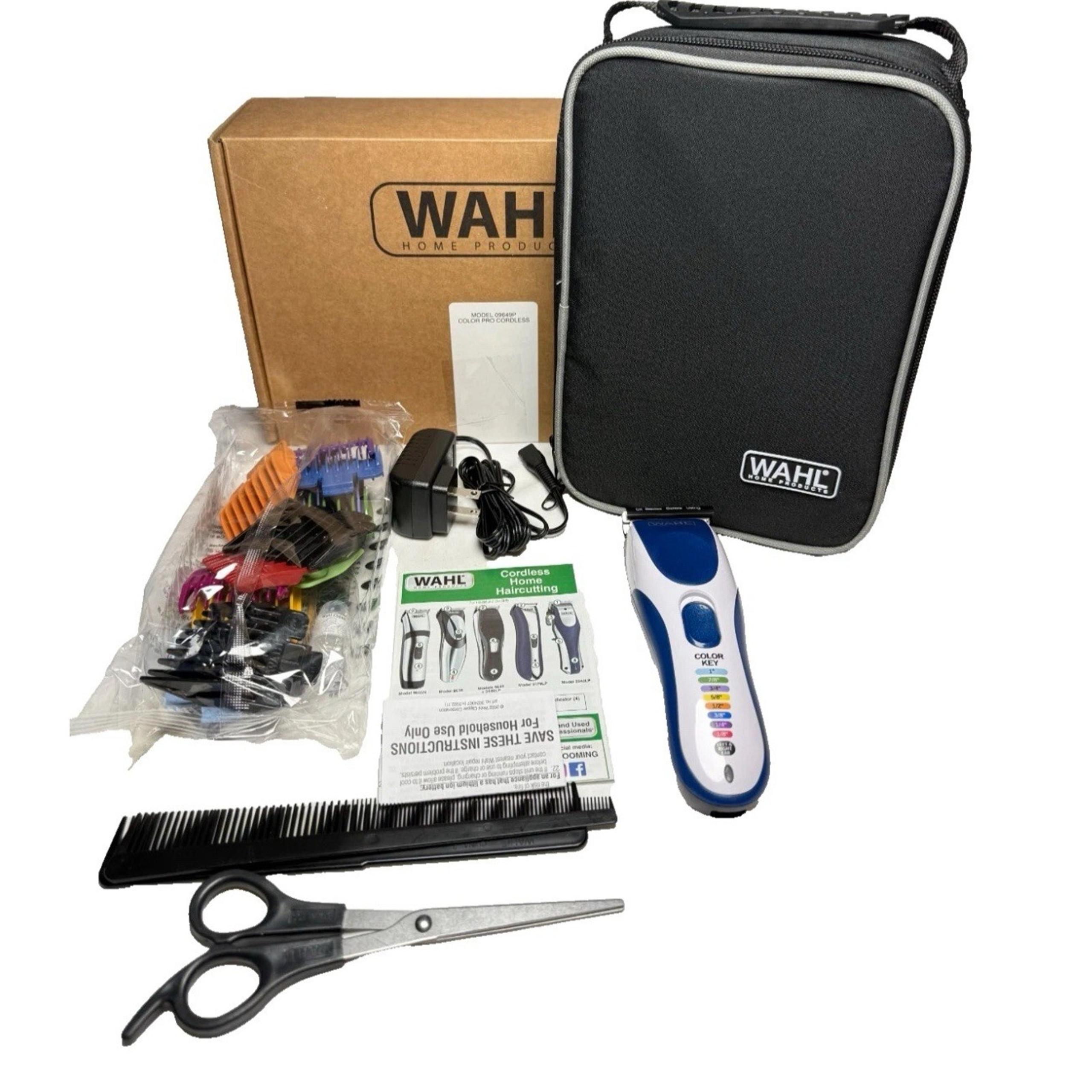 Wahl 09649P Color Pro Cordless Rechargeable Hair Clipper & Trimmer – Easy Color
