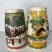 Pair of 1980s Budweiser ceramic steins