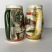 Pair of 1980s Budweiser ceramic steins
