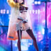 Anime Figure with Wall Scroll