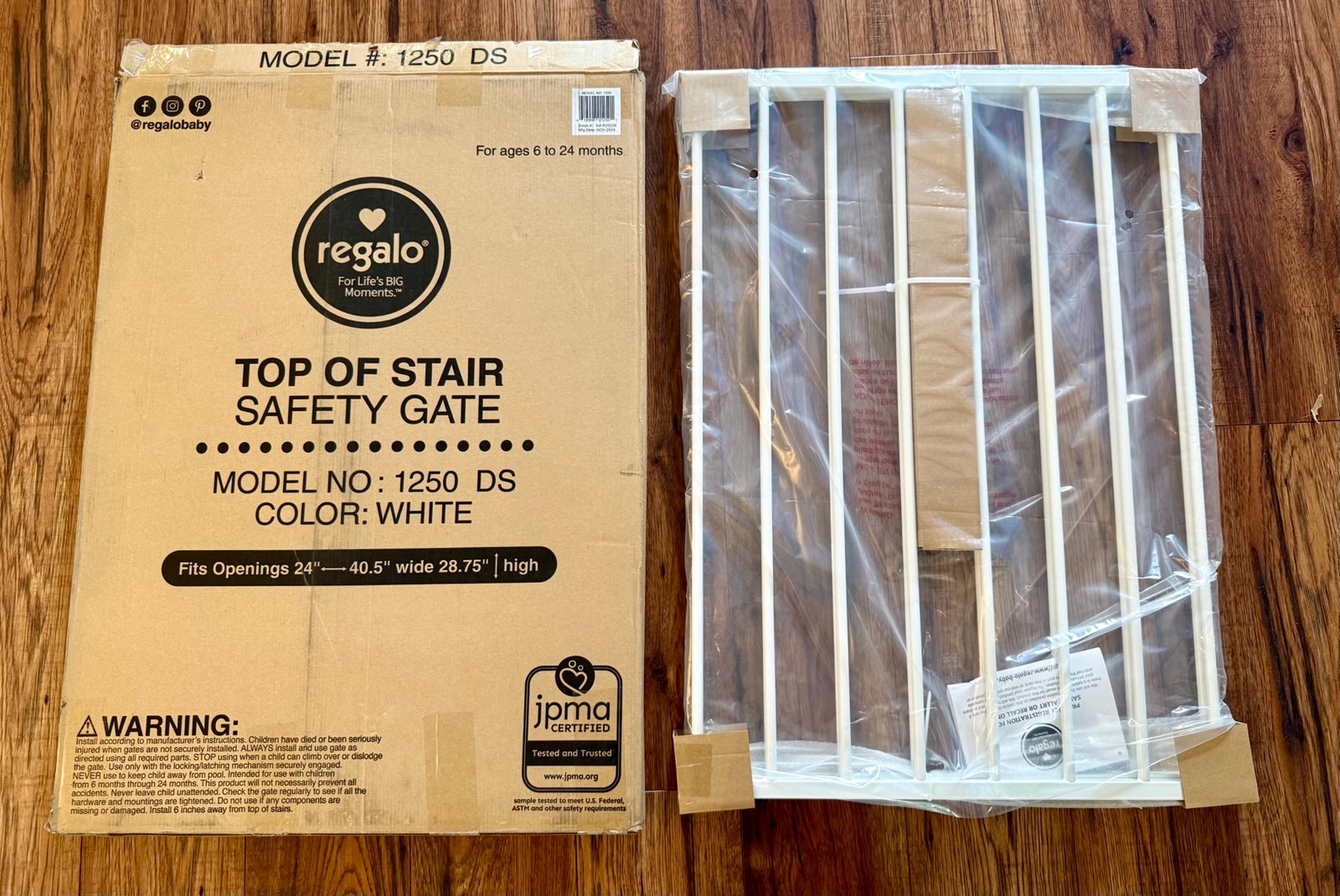 New Baby safety gate for stairs