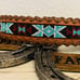 Beaded leather Dog collar