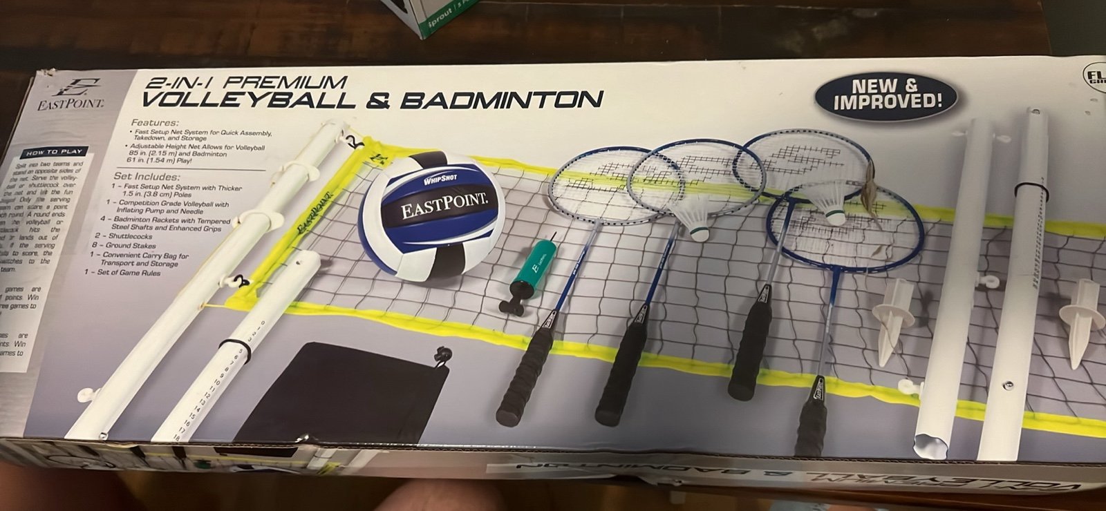 Volleyball and badminton outdoor set
