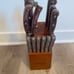 Free shipping! Gently used Emojoy knife set with block