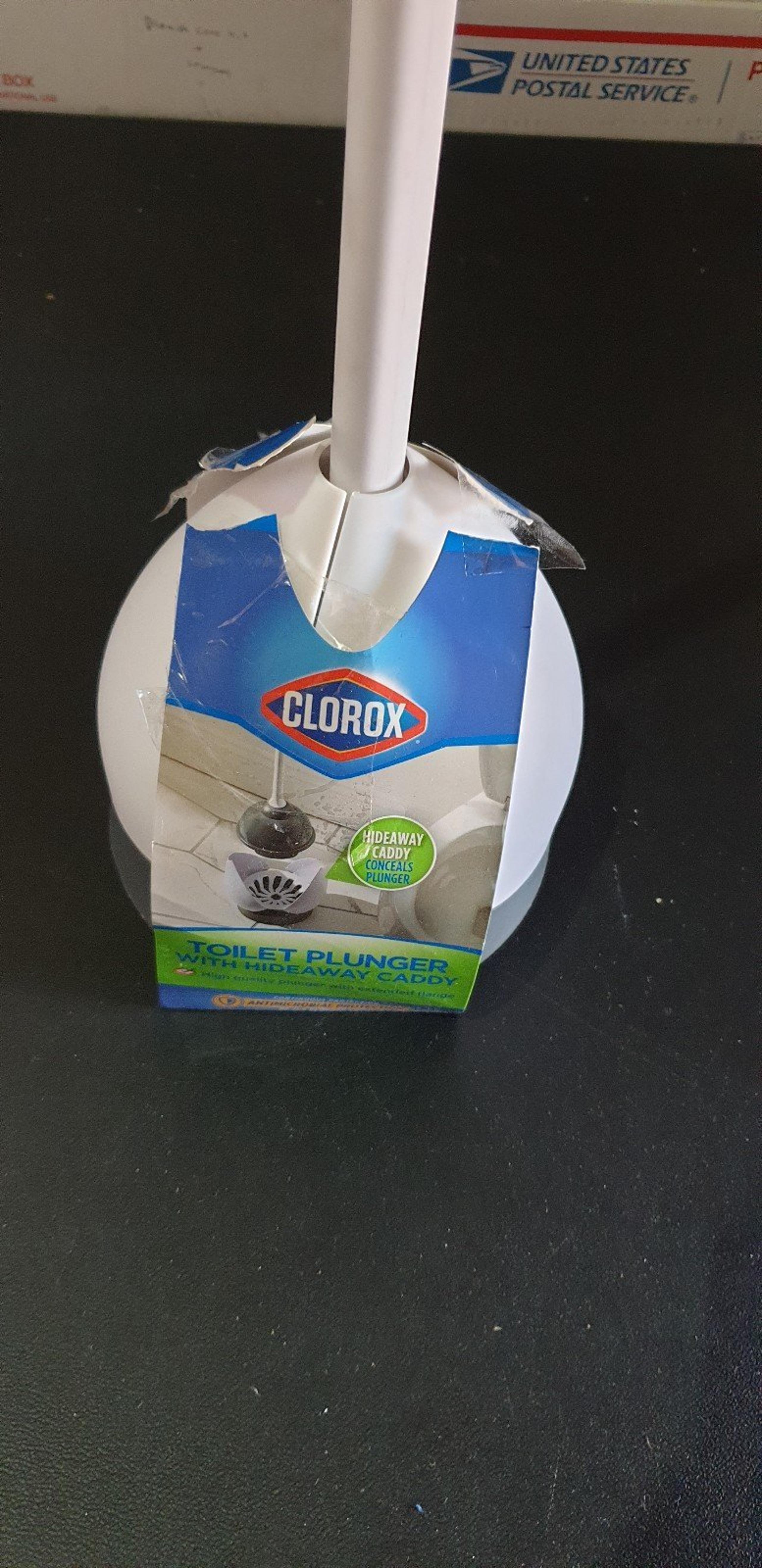 Clorox Toilet Plunger with Hideaway Caddy – Toilet Plunger for Bathroom