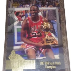 Upper Deck #JC5 Michael Jordan1 1987 NBA Slam-Dunk Champion 3.5 x 5 Card