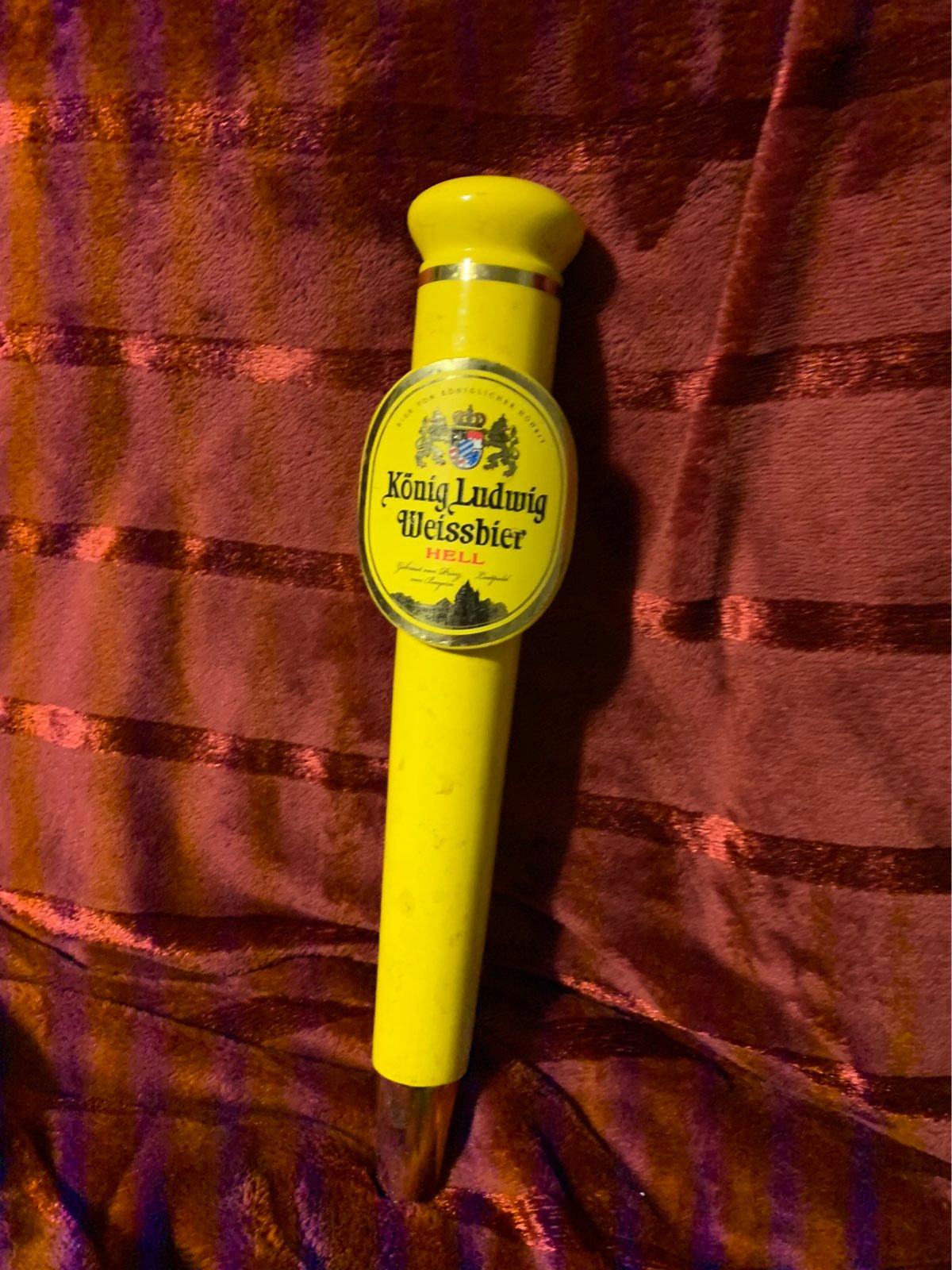 KONIG LUDWIG WEISSBIER HELL TAP HANDLE!