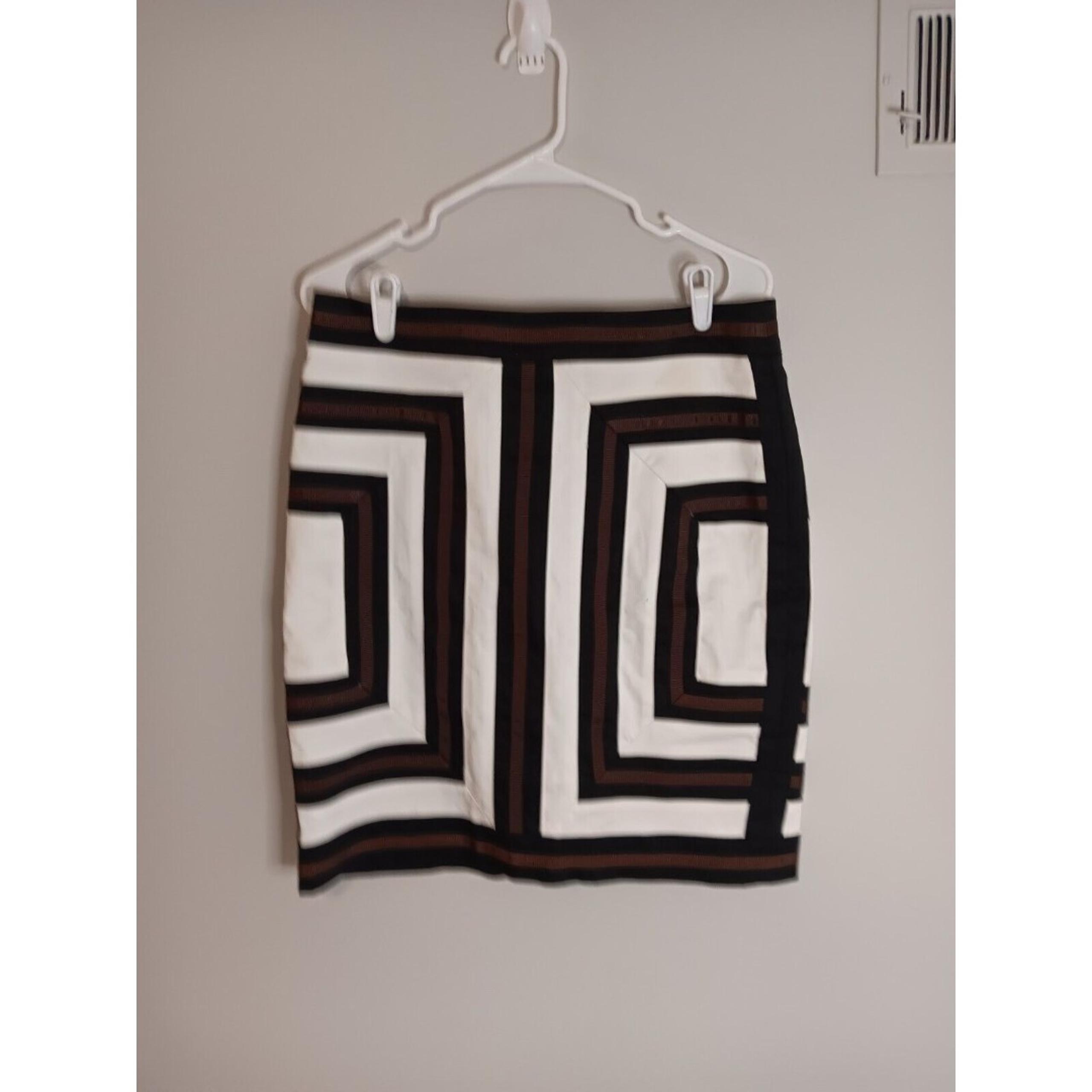 White House Black Market Colorblock Skirt Pencil Straight Sz 10