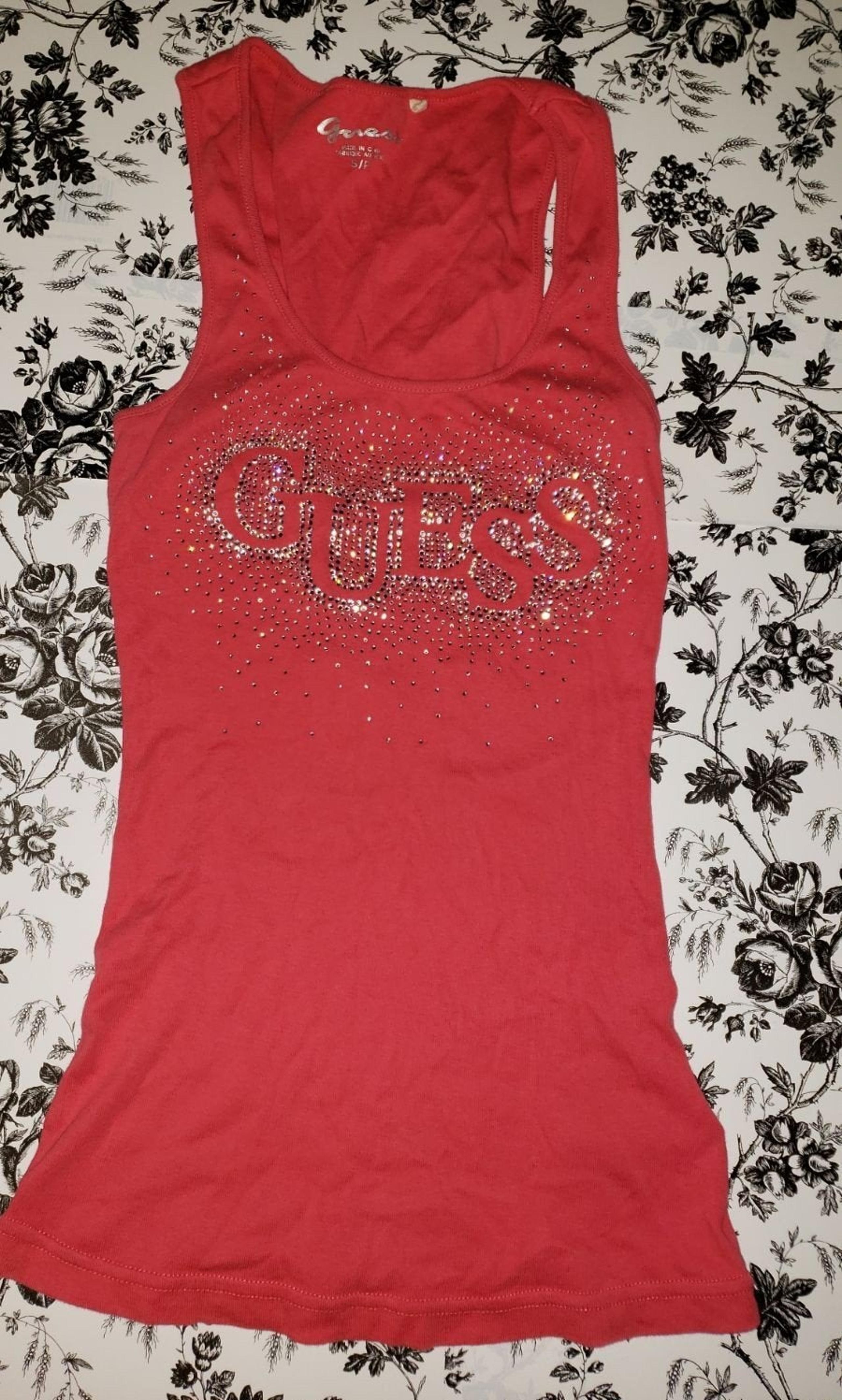 Tank Top Guess Bling