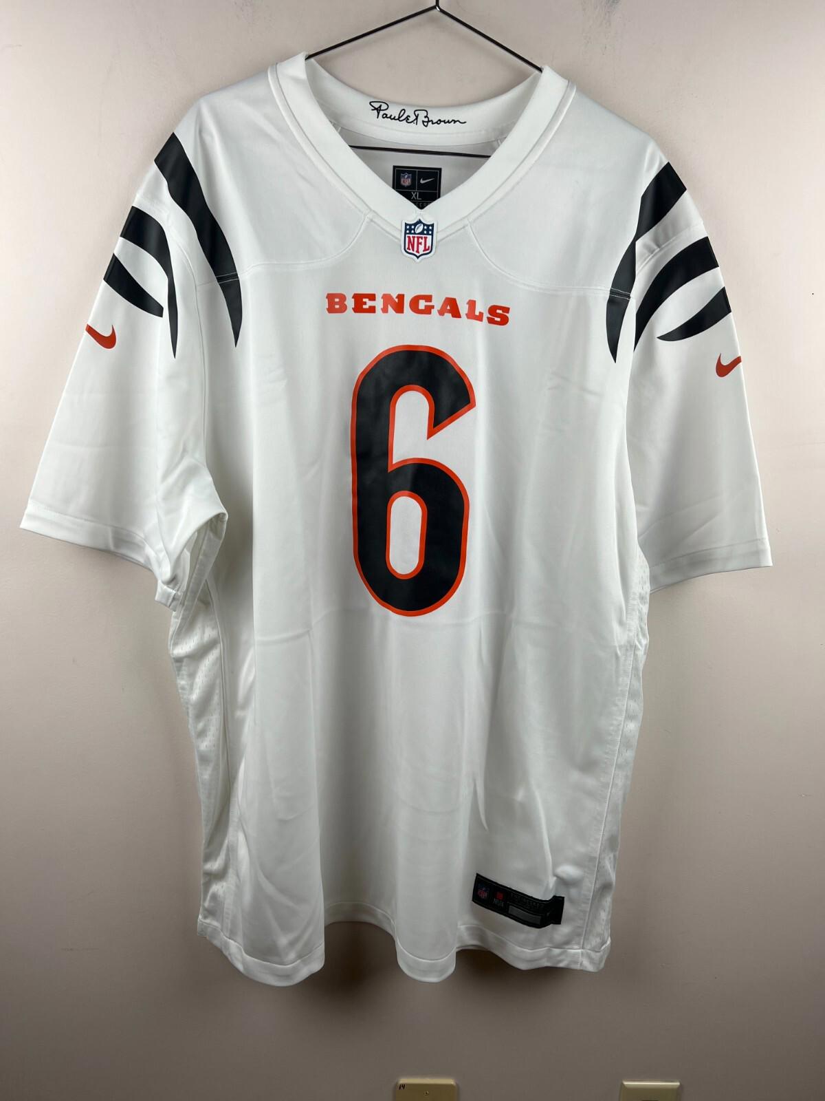 Nike Cincinnati Bengals CINCY KID #6 Away Jersey White XL NFL Mens 2025
