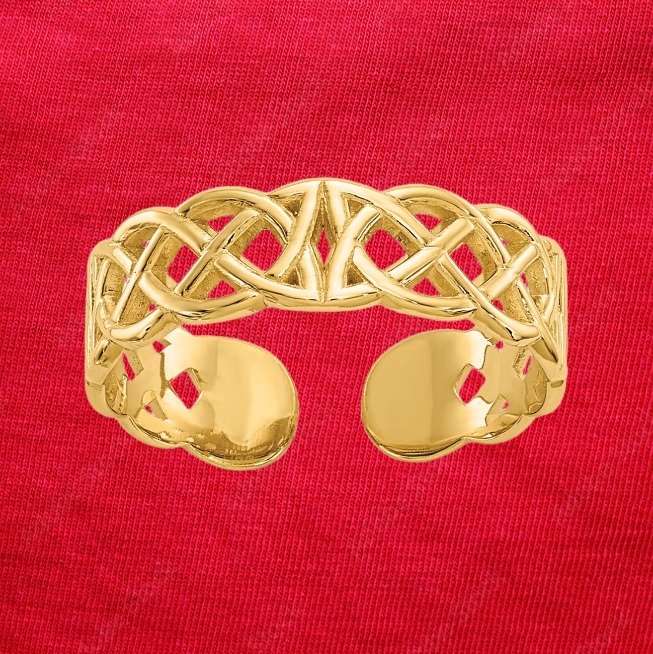 14k Celtic Toe Ring