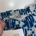 Compañia Fantastica NWT Crop Top Bralette 100% Cotton Blue White Abstract Print