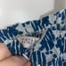Compañia Fantastica NWT Crop Top Bralette 100% Cotton Blue White Abstract Print