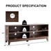 58 Wood TV Stand Console Storage Entertainment Media Center Walnut
