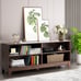 58 Wood TV Stand Console Storage Entertainment Media Center Walnut