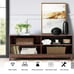 58 Wood TV Stand Console Storage Entertainment Media Center Walnut