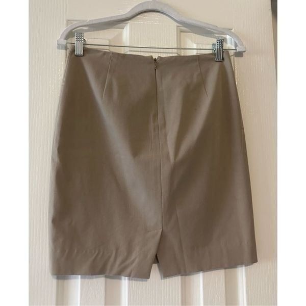 Ellie Tahari , beige pencil skirt 17 1/2 inches long