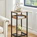 Tall Side Table, 30 inch High End Table, Small Entryway Table, Bedside Table